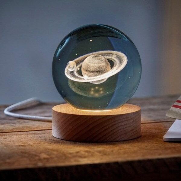 3D Crystal Saturn Ball Lamp